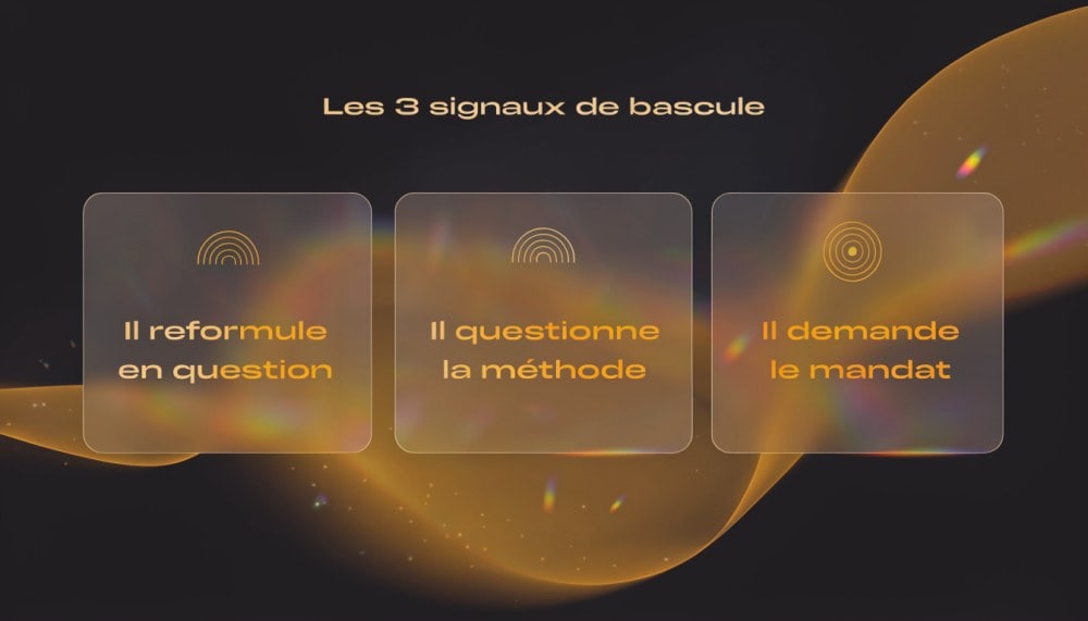 Illustration : Comment savoir que vous l'avez bien appliqué : les 3 signaux de bascule