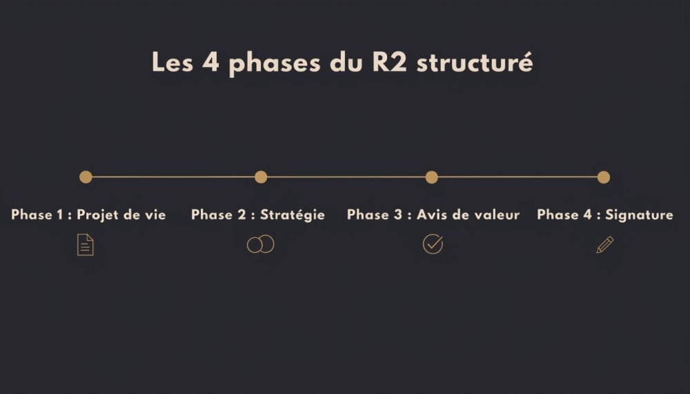 Les 4 phases du R2 structuré